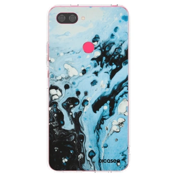 Picasee Xiaomi Mi 8 Lite Hülle - Transparentes Silikon - Organic blue