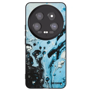 Picasee Xiaomi 14 Ultra Hülle - Schwarzes Silikon - Organic blue