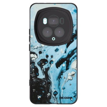 Picasee Honor Magic6 Pro Hülle - Schwarzes Silikon - Organic blue