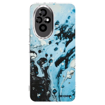 Picasee Honor 200 Pro 5G Hülle - Transparentes Silikon - Organic blue