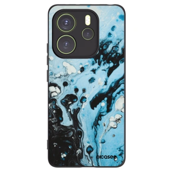 Picasee Xiaomi Redmi Note 14 4G Hülle - Schwarzes Silikon - Organic blue