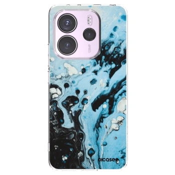 Picasee Xiaomi Redmi Note 14 4G Hülle - Transparentes Silikon - Organic blue