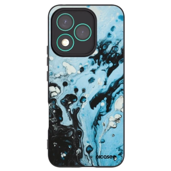 Picasee Honor 400 Lite 5G Hülle - Schwarzes Silikon - Organic blue