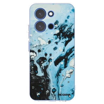 Picasee Xiaomi Redmi 15C 4G Hülle - Transparentes Silikon - Organic blue