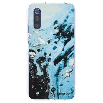 Picasee Xiaomi Mi 9 SE Hülle - Transparentes Silikon - Organic blue