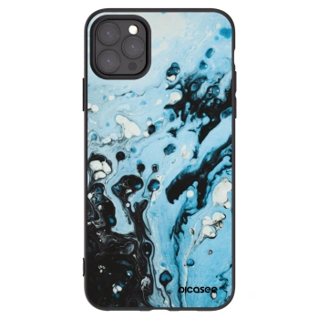 Picasee Apple iPhone 11 Pro Max Hülle - Schwarzes Silikon - Organic blue