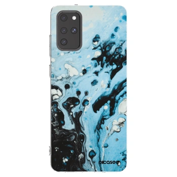 Picasee Samsung Galaxy S20+ G985F Hülle - Transparentes Silikon - Organic blue