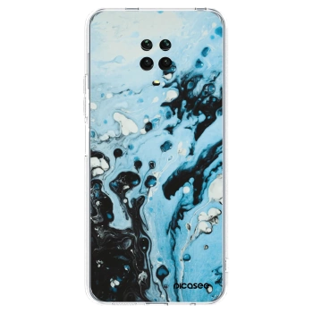 Picasee Xiaomi Redmi Note 9 Pro Hülle - Transparentes Silikon - Organic blue