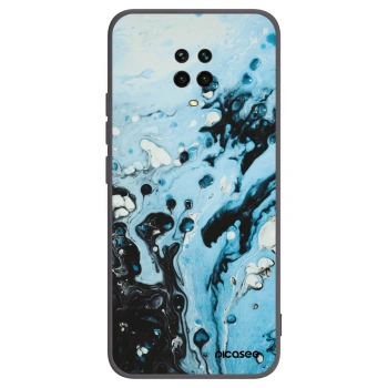 Picasee Xiaomi Redmi Note 9 Pro Hülle - Schwarzes Silikon - Organic blue