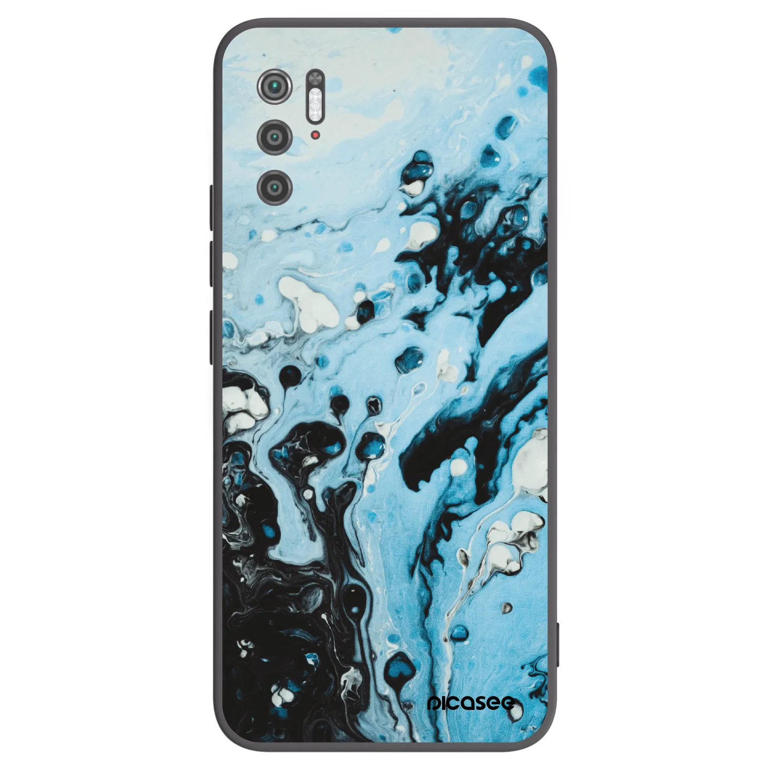 Picasee Xiaomi Poco M3 Pro 5G Hülle - Schwarzes Silikon - Organic blue