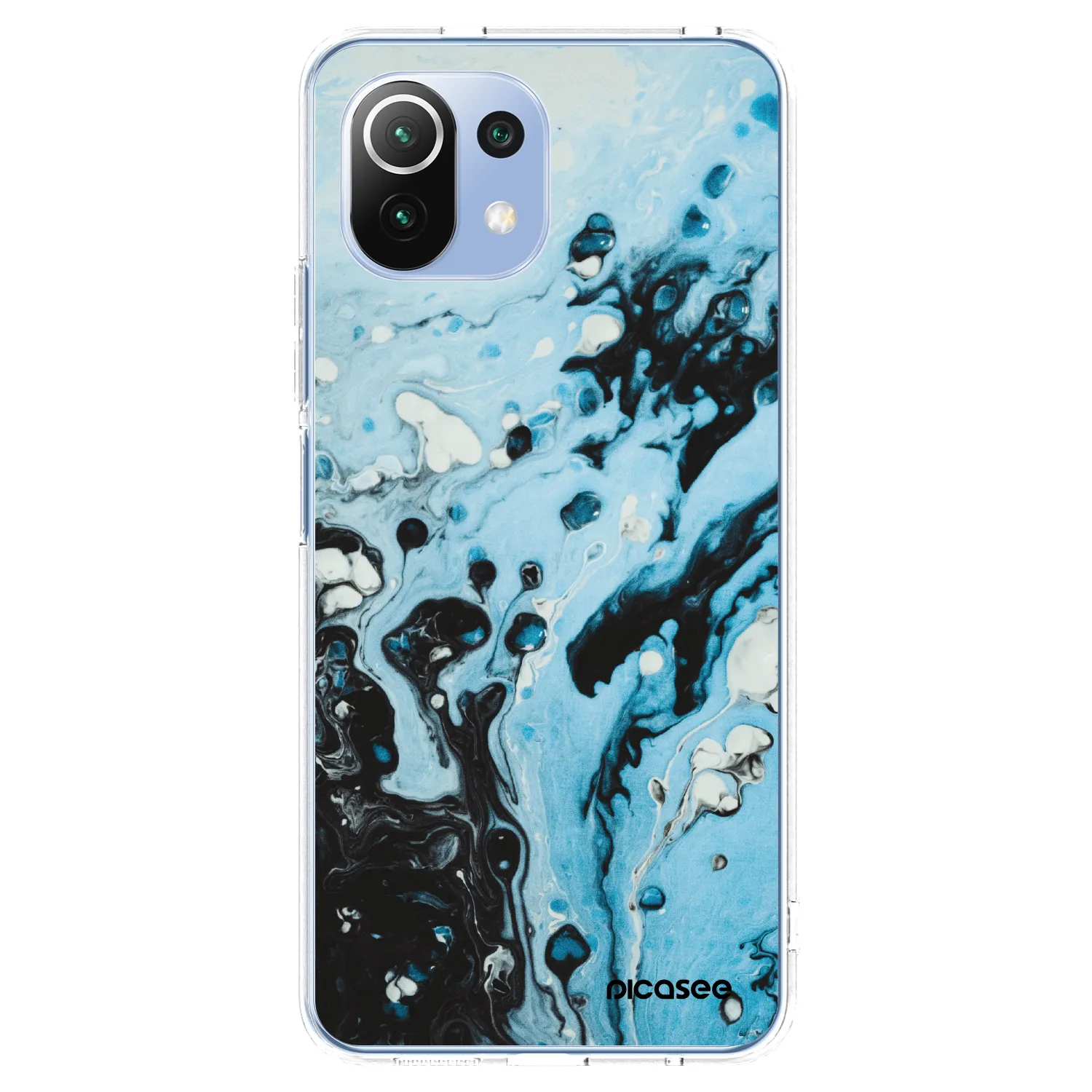 Picasee Xiaomi 11 Lite 5G NE Hülle - Transparentes Silikon - Organic blue