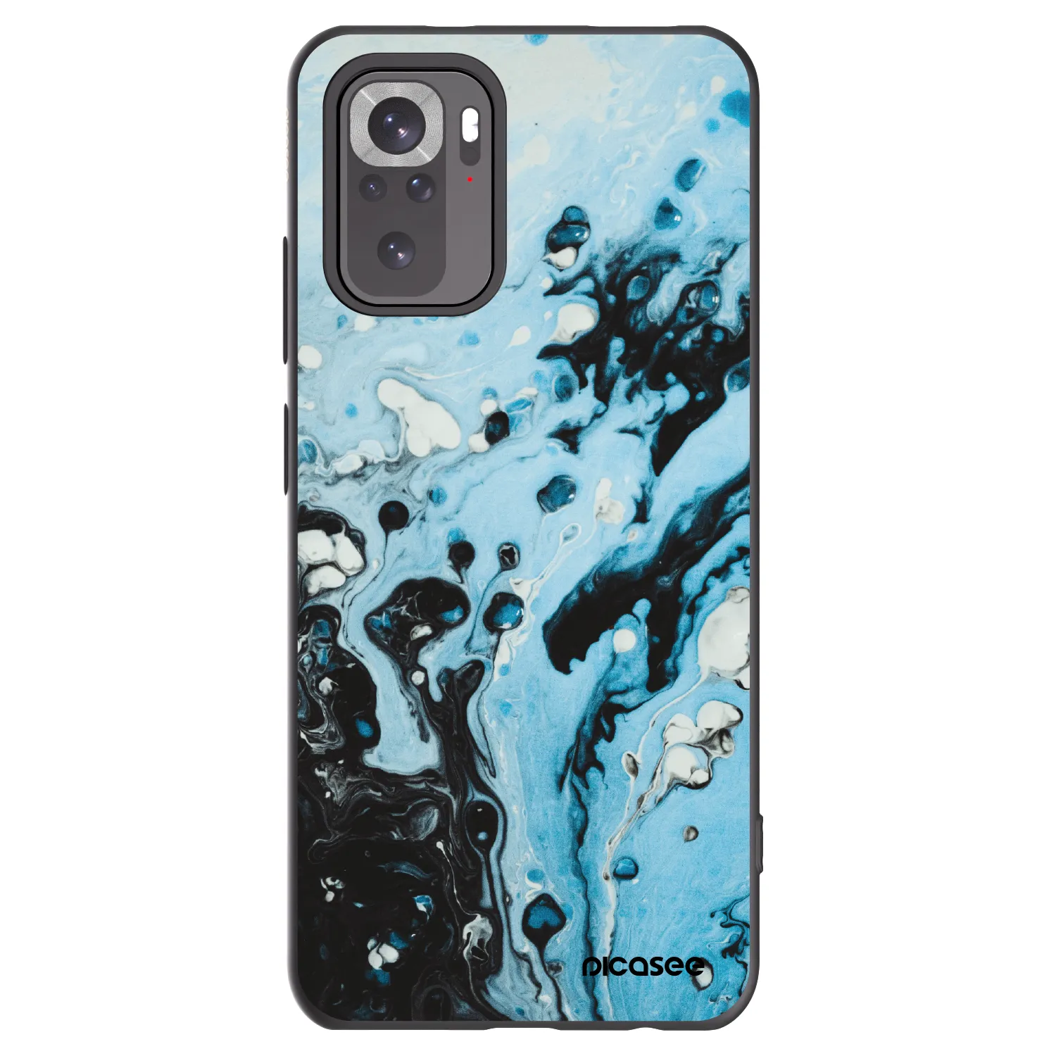 Picasee Xiaomi Redmi Note 11S 4G Hülle - Schwarzes Silikon - Organic blue