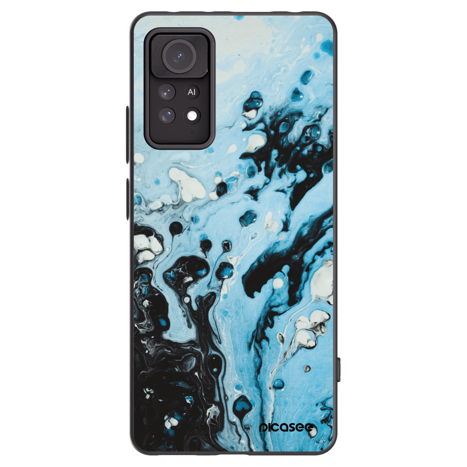 Picasee Xiaomi Redmi Note 11 Pro 5G Hülle - Schwarzes Silikon - Organic blue
