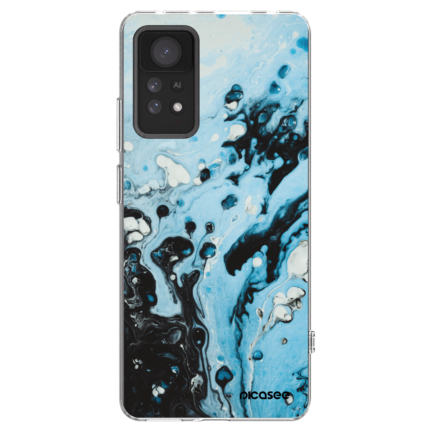 Picasee Xiaomi Redmi Note 11 Pro 5G Hülle - Transparentes Silikon - Organic blue