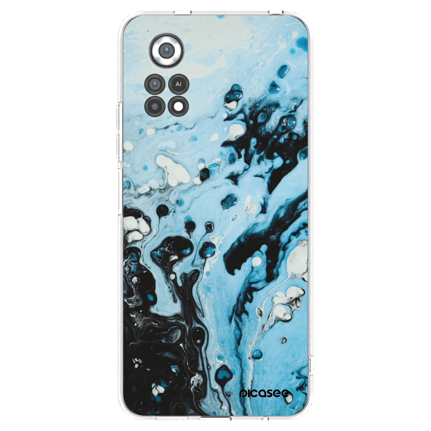Picasee Xiaomi Poco X4 Pro 5G Hülle - Transparentes Silikon - Organic blue