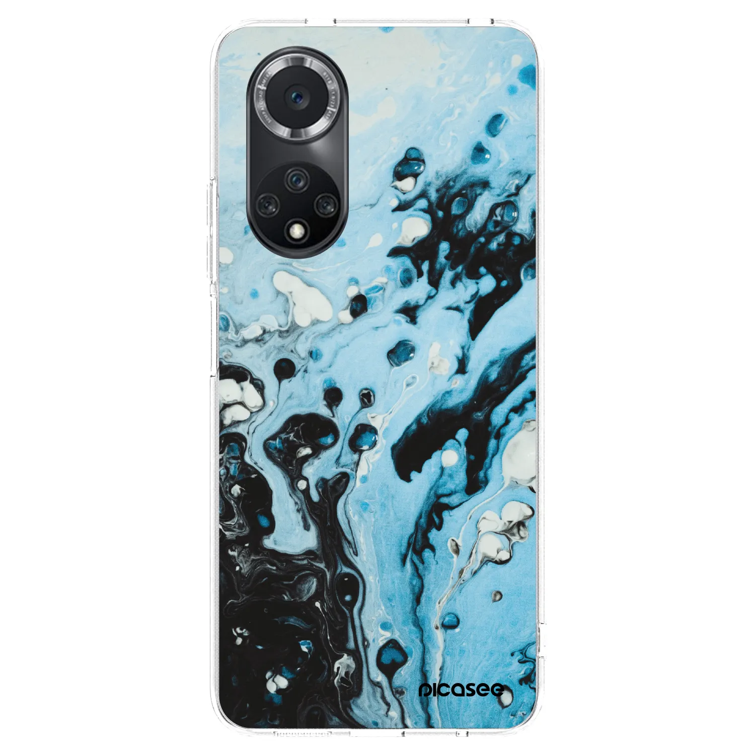Picasee Huawei Nova 9 SE Hülle - Transparentes Silikon - Organic blue