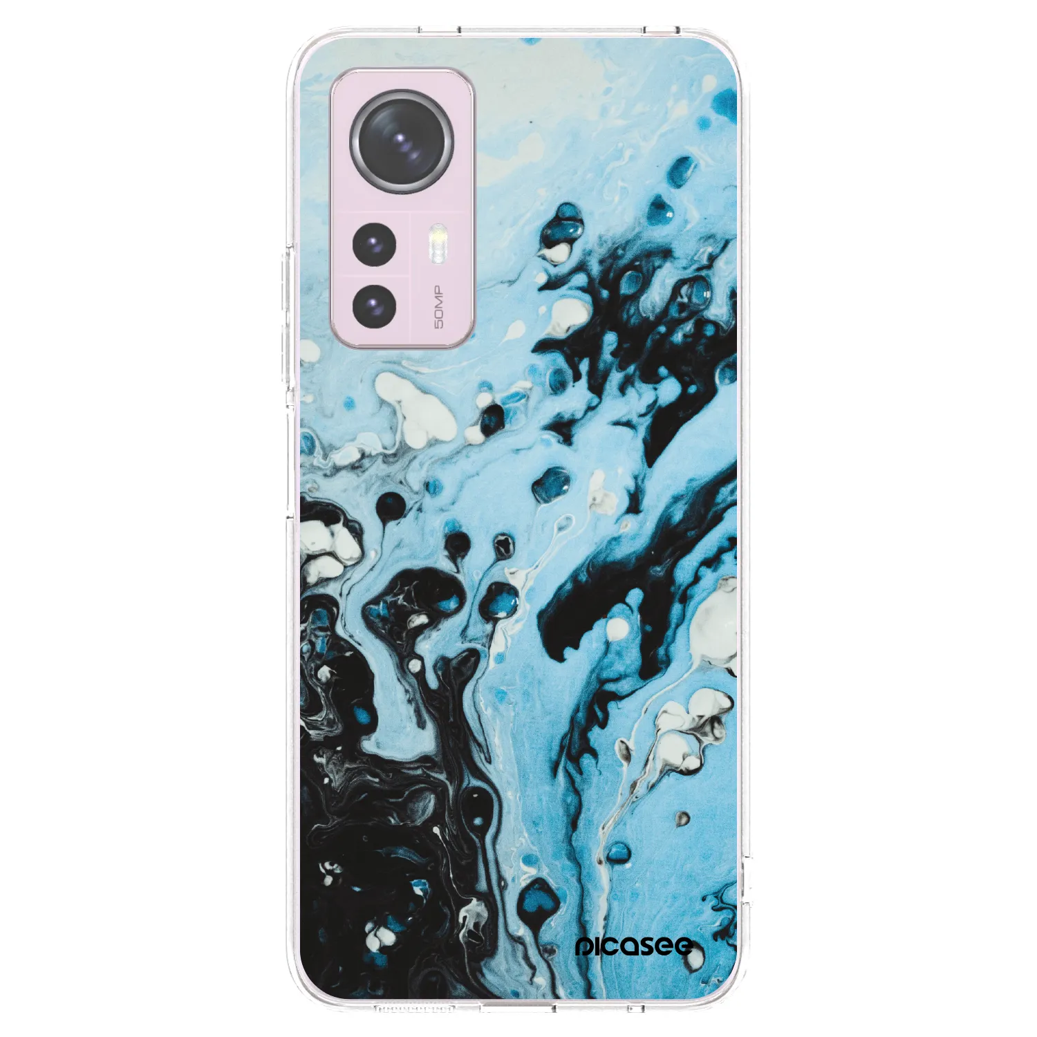 Picasee Xiaomi 12 Hülle - Transparentes Silikon - Organic blue