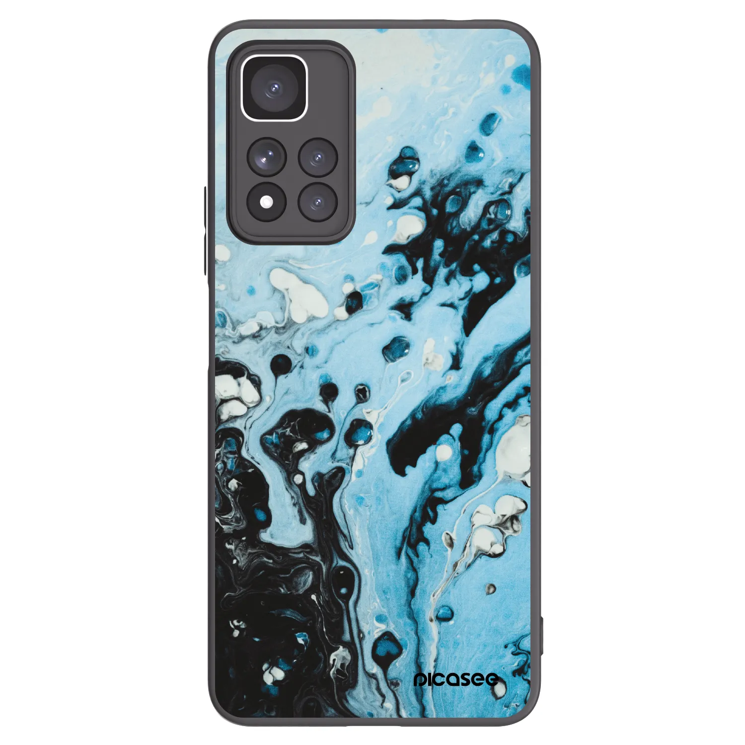 Picasee Xiaomi Redmi Note 11 Pro+ 5G Hülle - Schwarzes Silikon - Organic blue