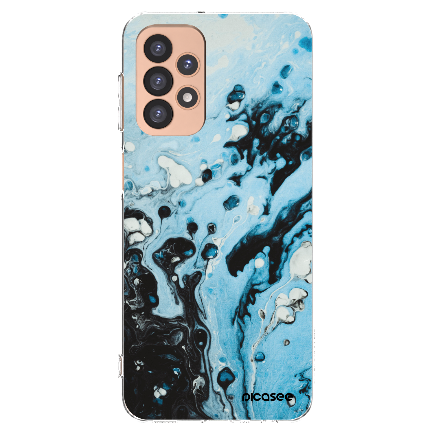 Picasee Samsung Galaxy A23 A236B 5G Hülle - Transparentes Silikon - Organic blue