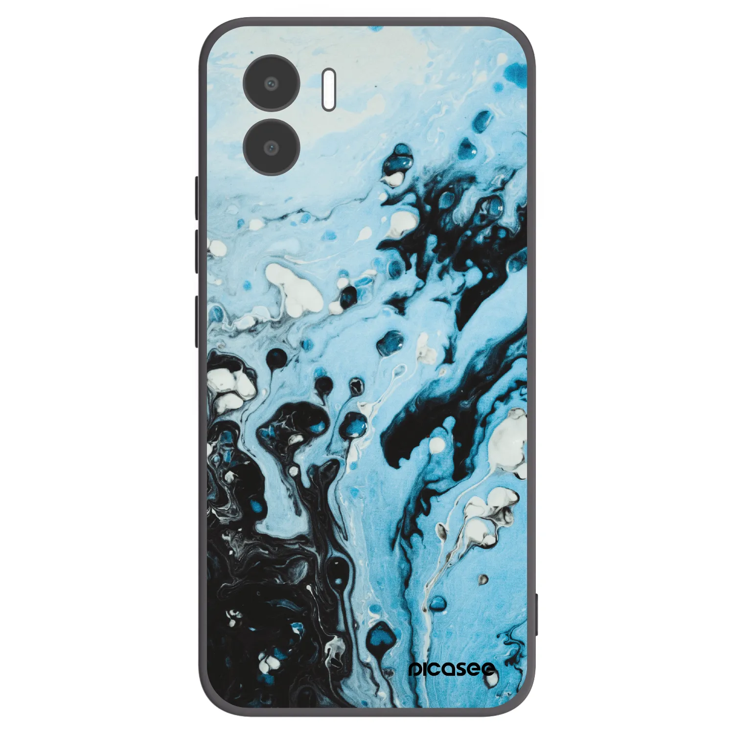 Picasee Xiaomi Redmi A1 Hülle - Schwarzes Silikon - Organic blue