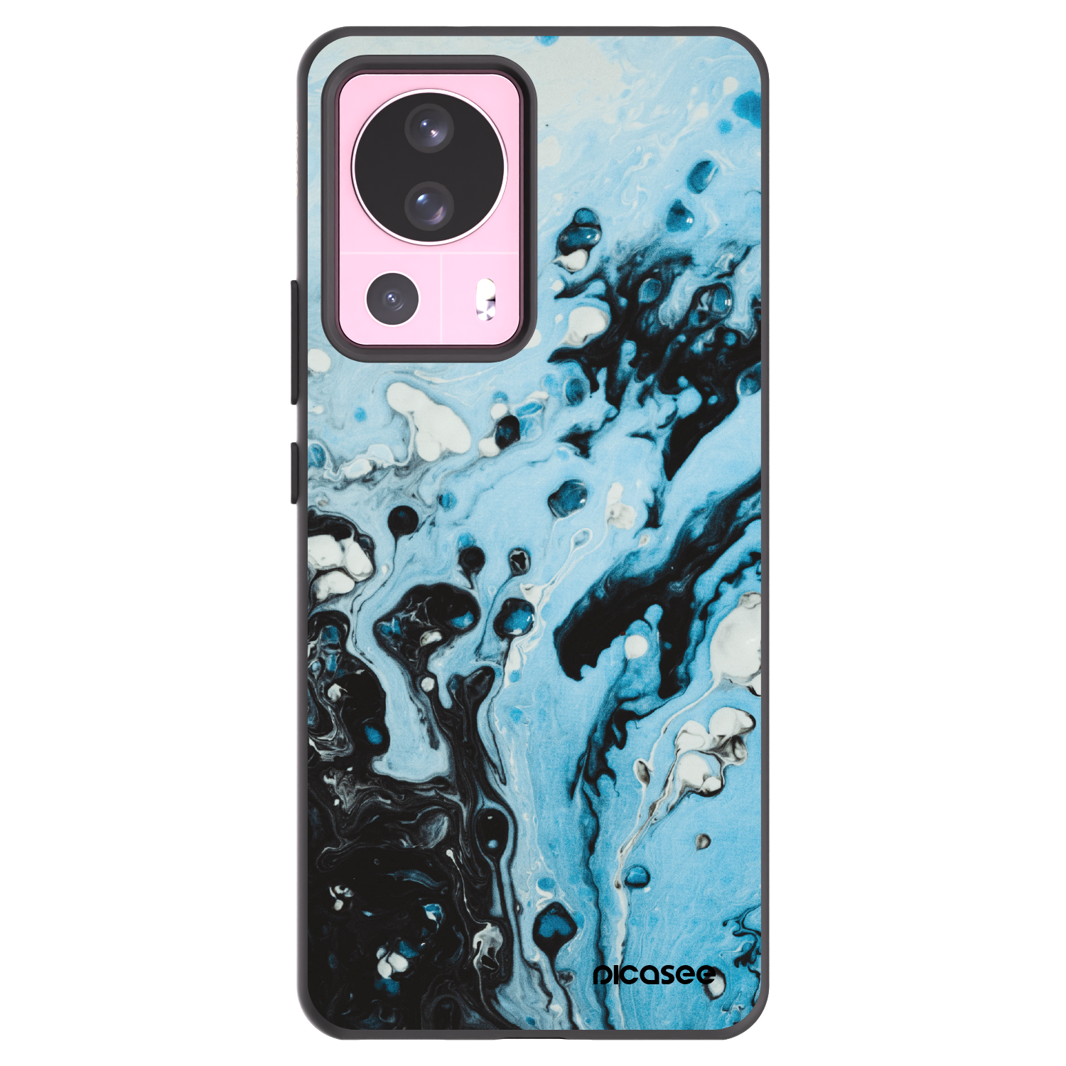 Picasee Xiaomi 13 Lite Hülle - Schwarzes Silikon - Organic blue