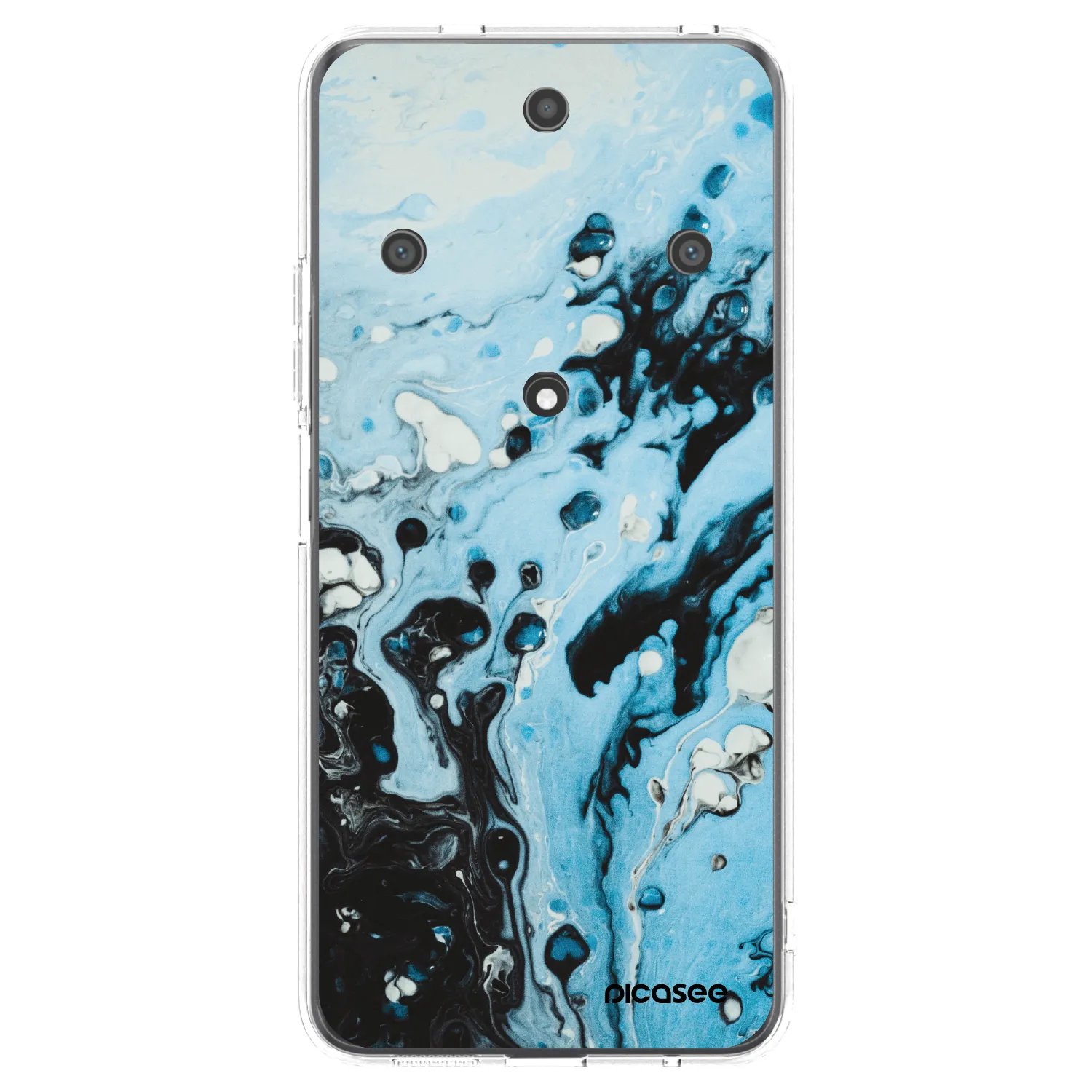 Picasee Honor Magic5 Lite 5G Hülle - Transparentes Silikon - Organic blue