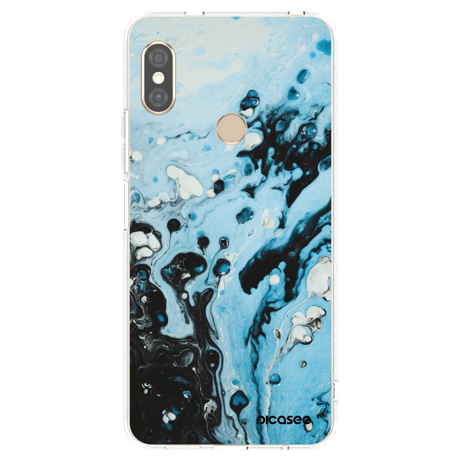 Picasee Xiaomi Redmi Note 5 Global Hülle - Transparentes Silikon - Organic blue