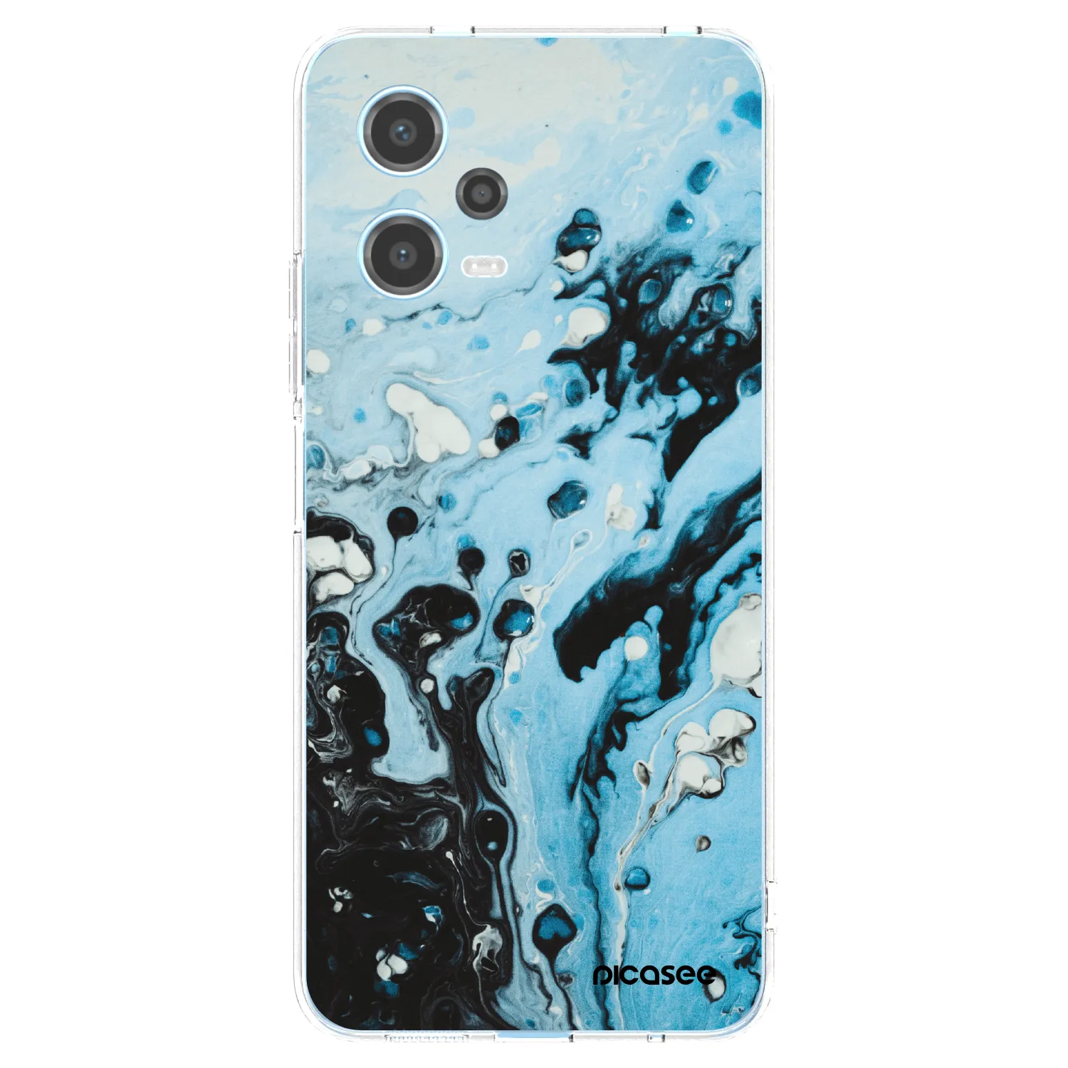 Picasee Xiaomi Redmi Note 12 5G Hülle - Transparentes Silikon - Organic blue