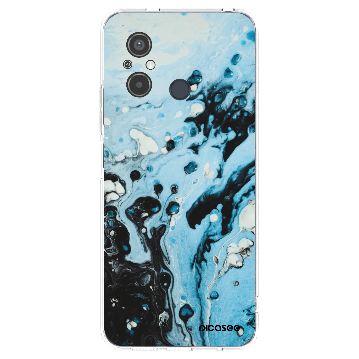 Picasee Xiaomi Redmi 12C Hülle - Transparentes Silikon - Organic blue