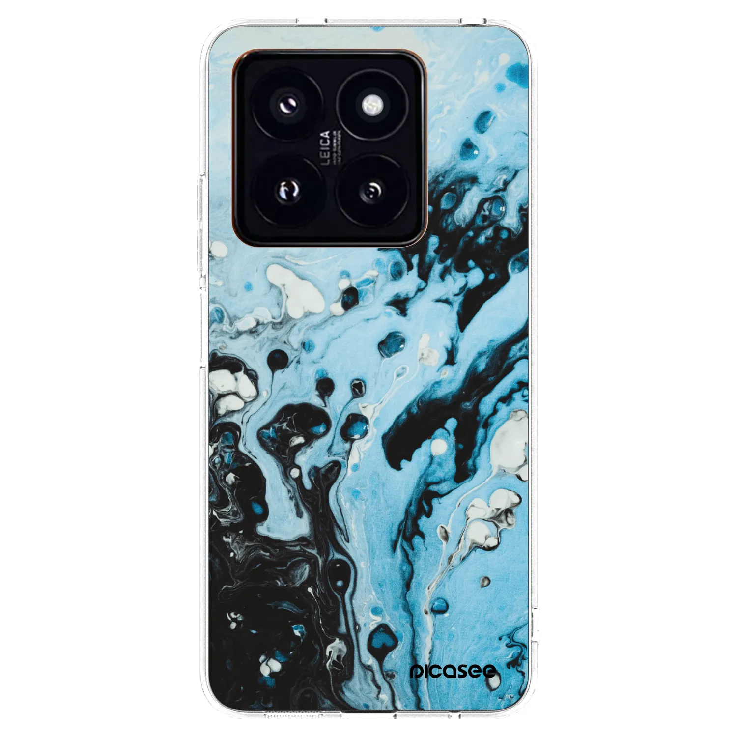 Picasee Xiaomi 14 Pro Hülle - Transparentes Silikon - Organic blue