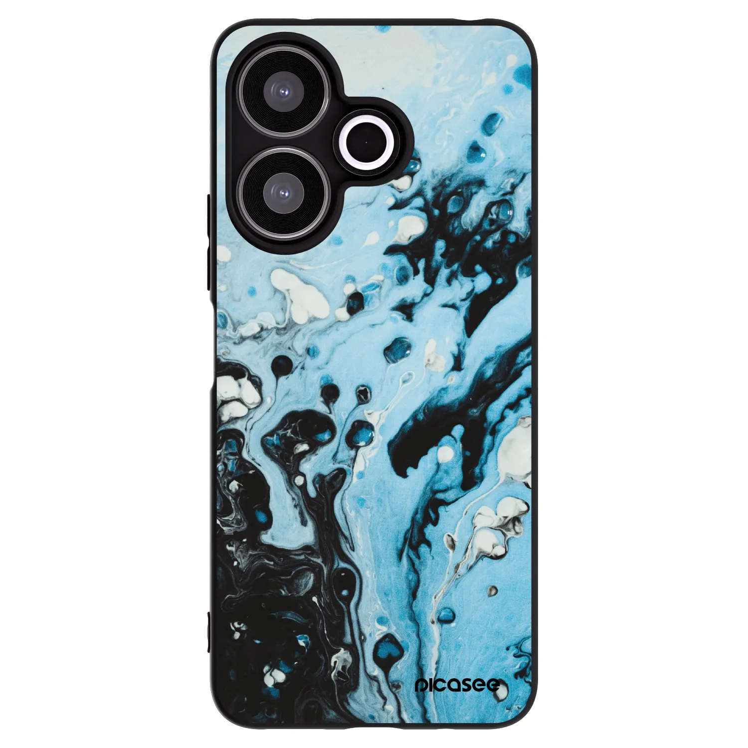 Picasee Xiaomi Redmi 13 4G Hülle - Schwarzes Silikon - Organic blue