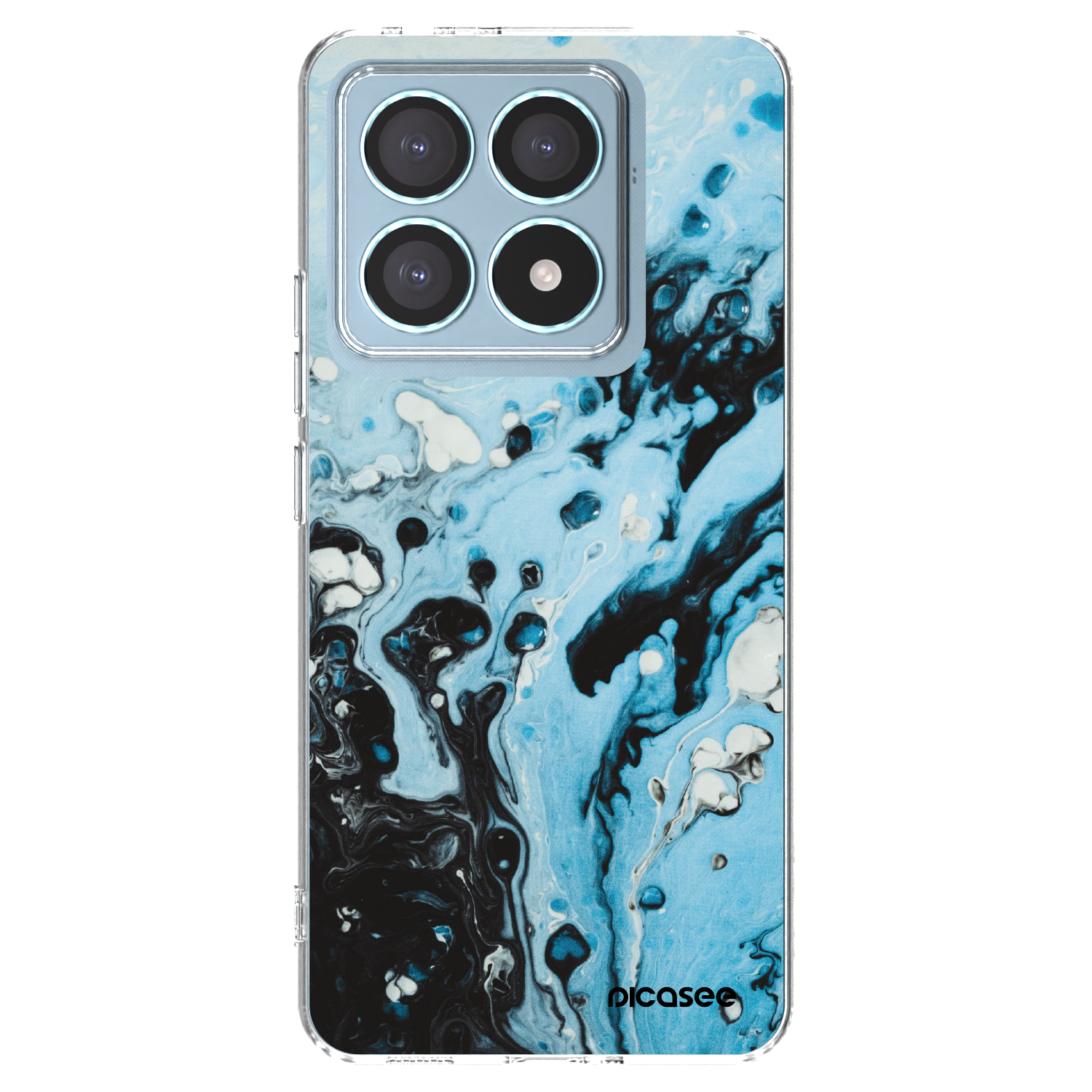 Picasee Xiaomi 14T Pro Hülle - Transparentes Silikon - Organic blue