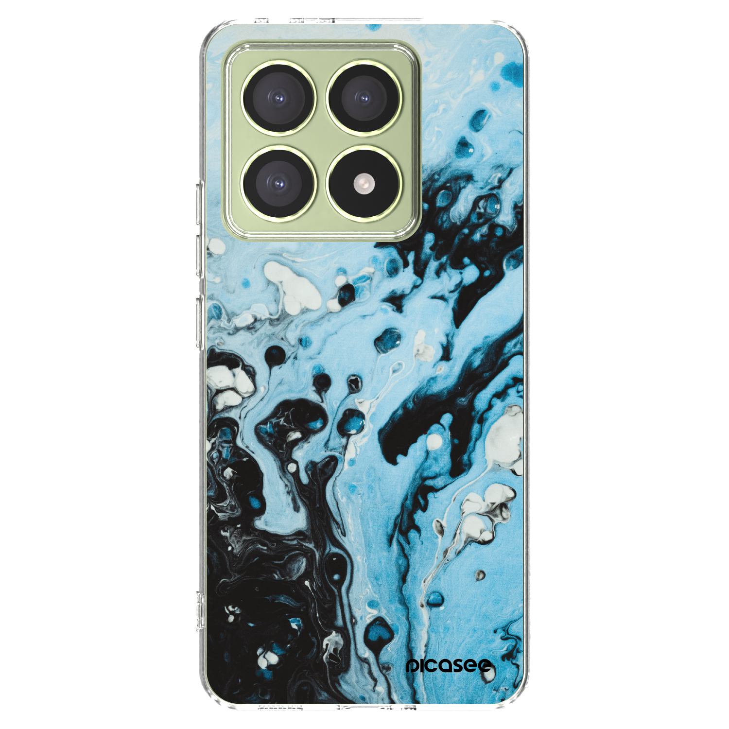 Picasee Xiaomi 14T Hülle - Transparentes Silikon - Organic blue