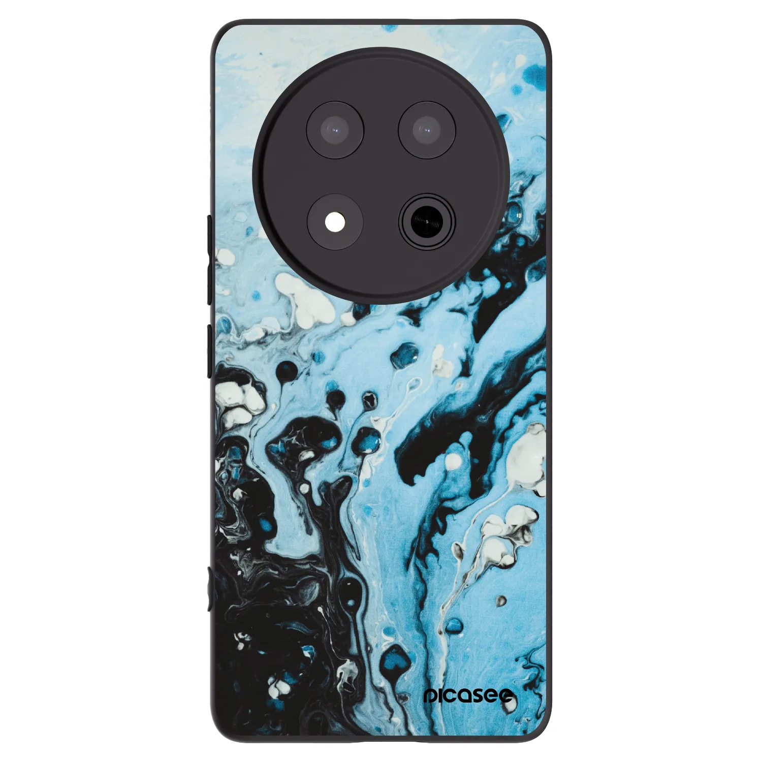 Picasee Honor Magic7 Lite 5G Hülle - Schwarzes Silikon - Organic blue