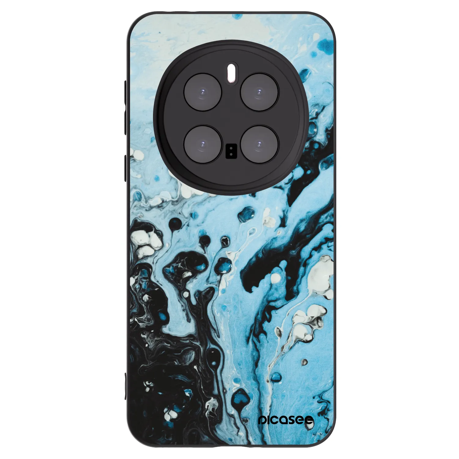 Picasee Honor Magic7 Pro 5G Hülle - Schwarzes Silikon - Organic blue