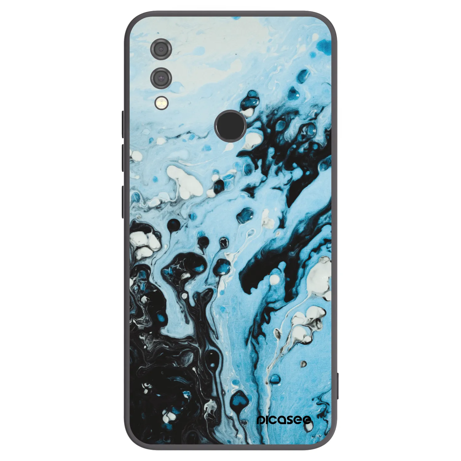 Picasee Xiaomi Redmi Note 7 Hülle - Schwarzes Silikon - Organic blue