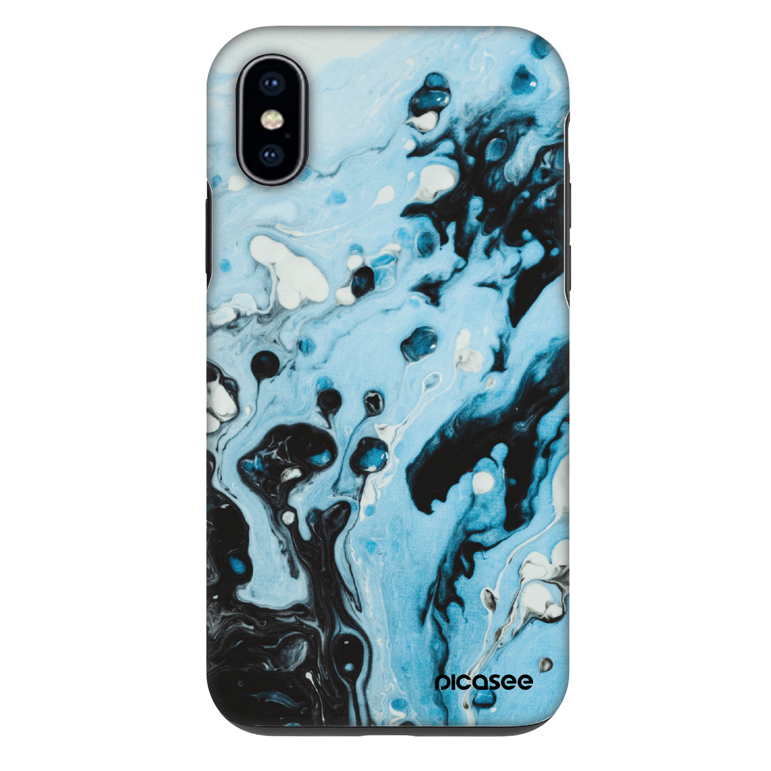 Picasee Fashion Case für Apple iPhone X/XS - Organic blue