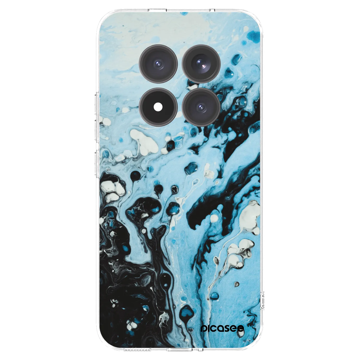 Picasee Xiaomi Redmi Note 15 Pro+ Hülle - Transparentes Silikon - Organic blue