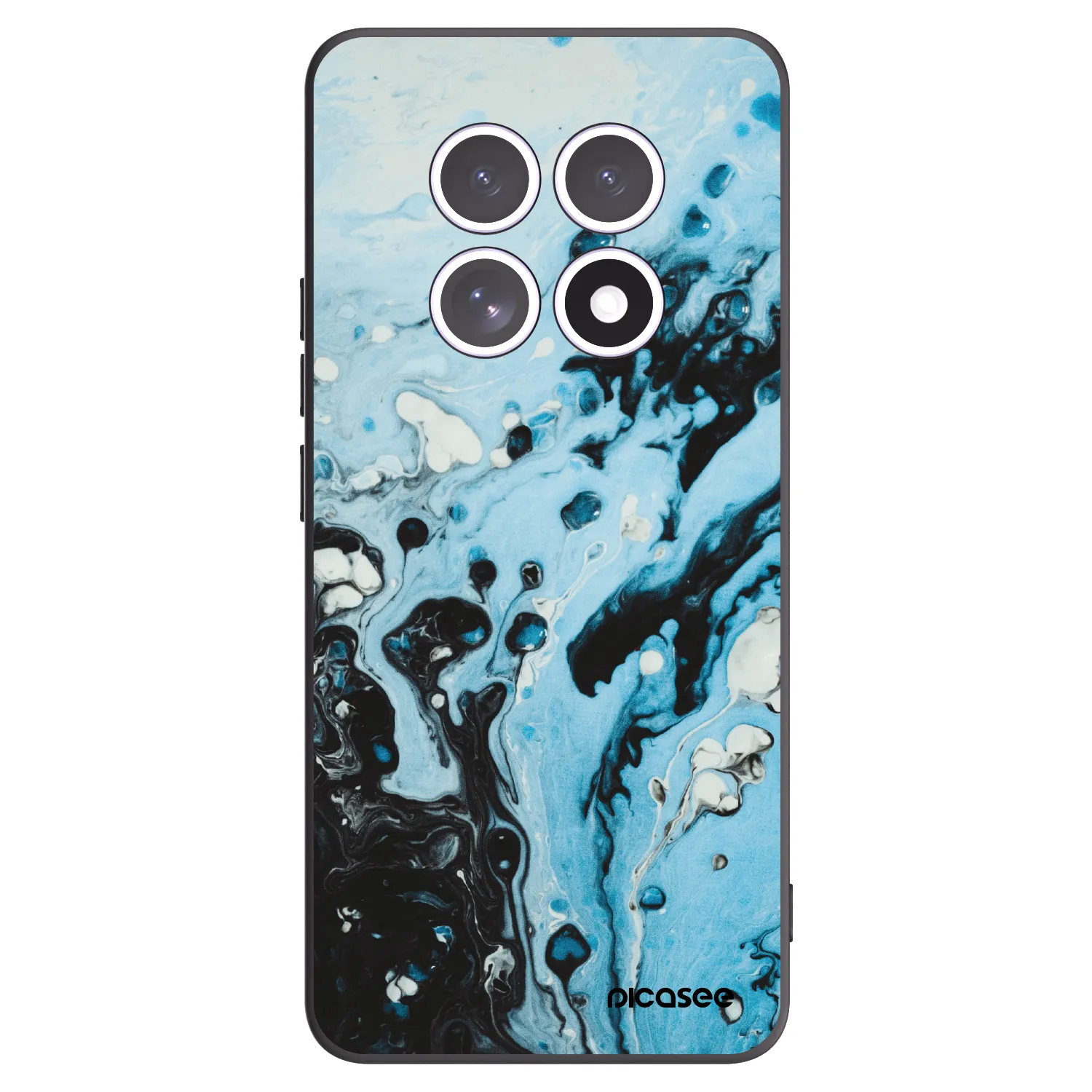 Picasee Xiaomi Redmi Note 15 Hülle - Schwarzes Silikon - Organic blue