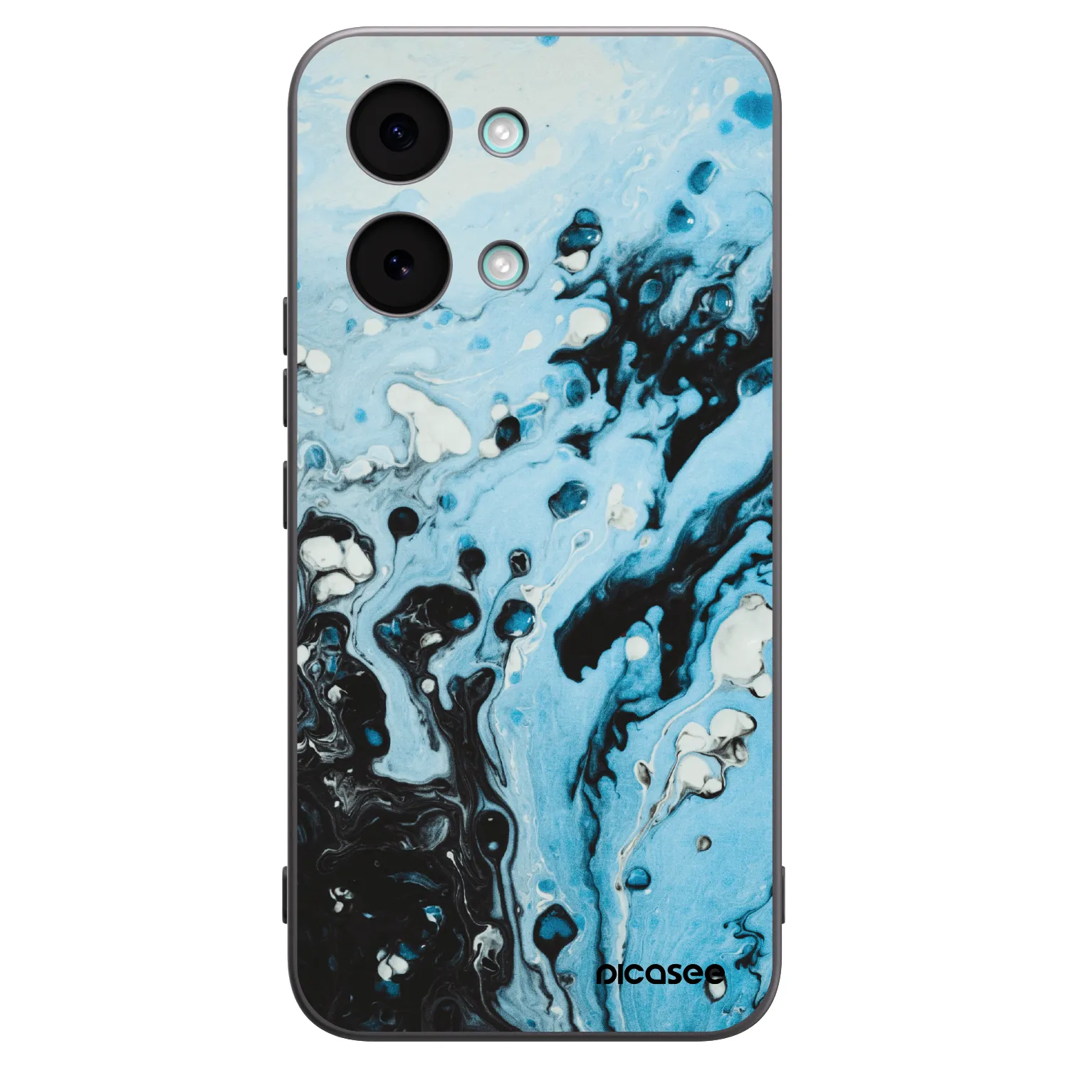 Picasee Xiaomi Poco X8 Pro Max Hülle - Schwarzes Silikon - Organic blue