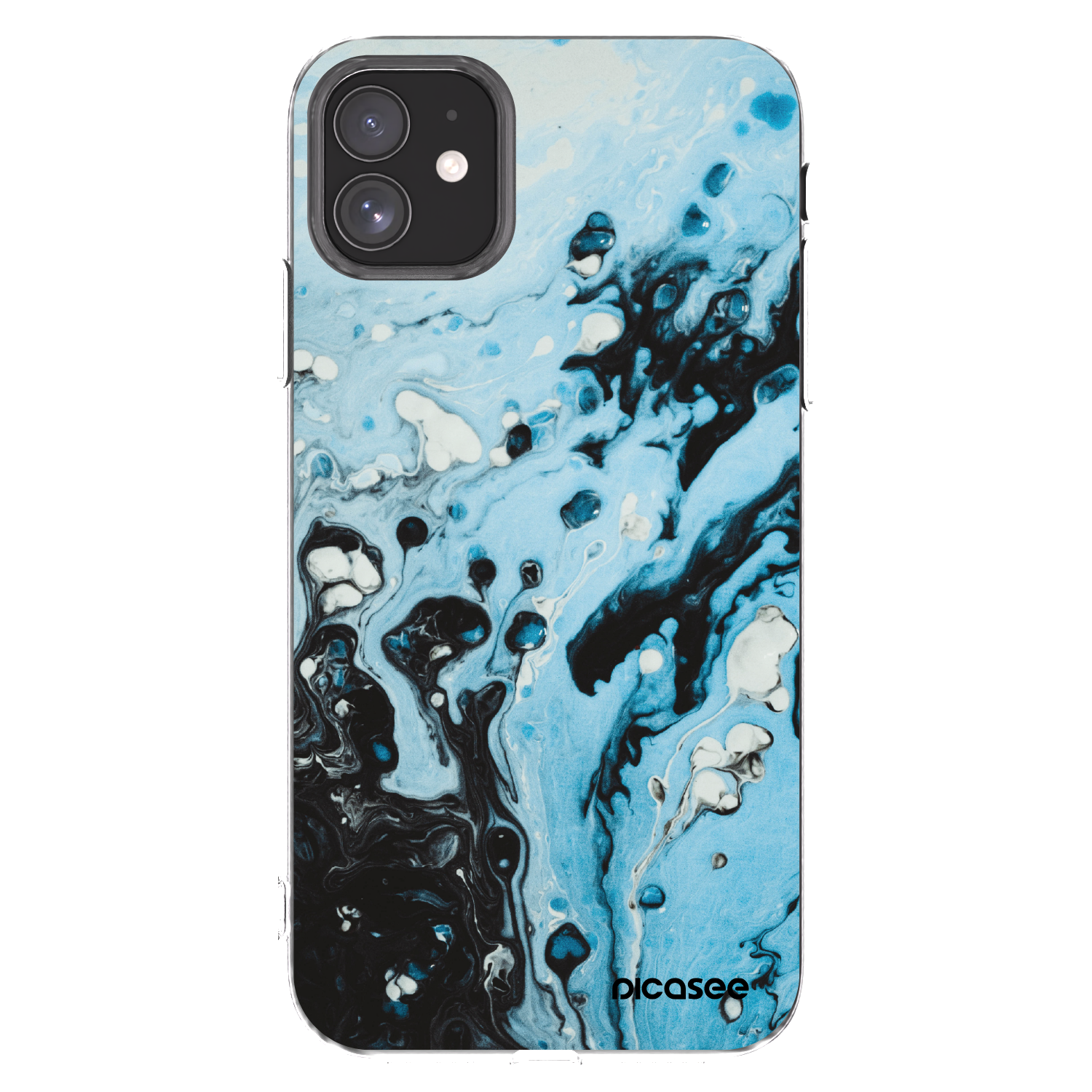 Picasee Apple iPhone 11 Hülle - Transparentes Silikon - Organic blue