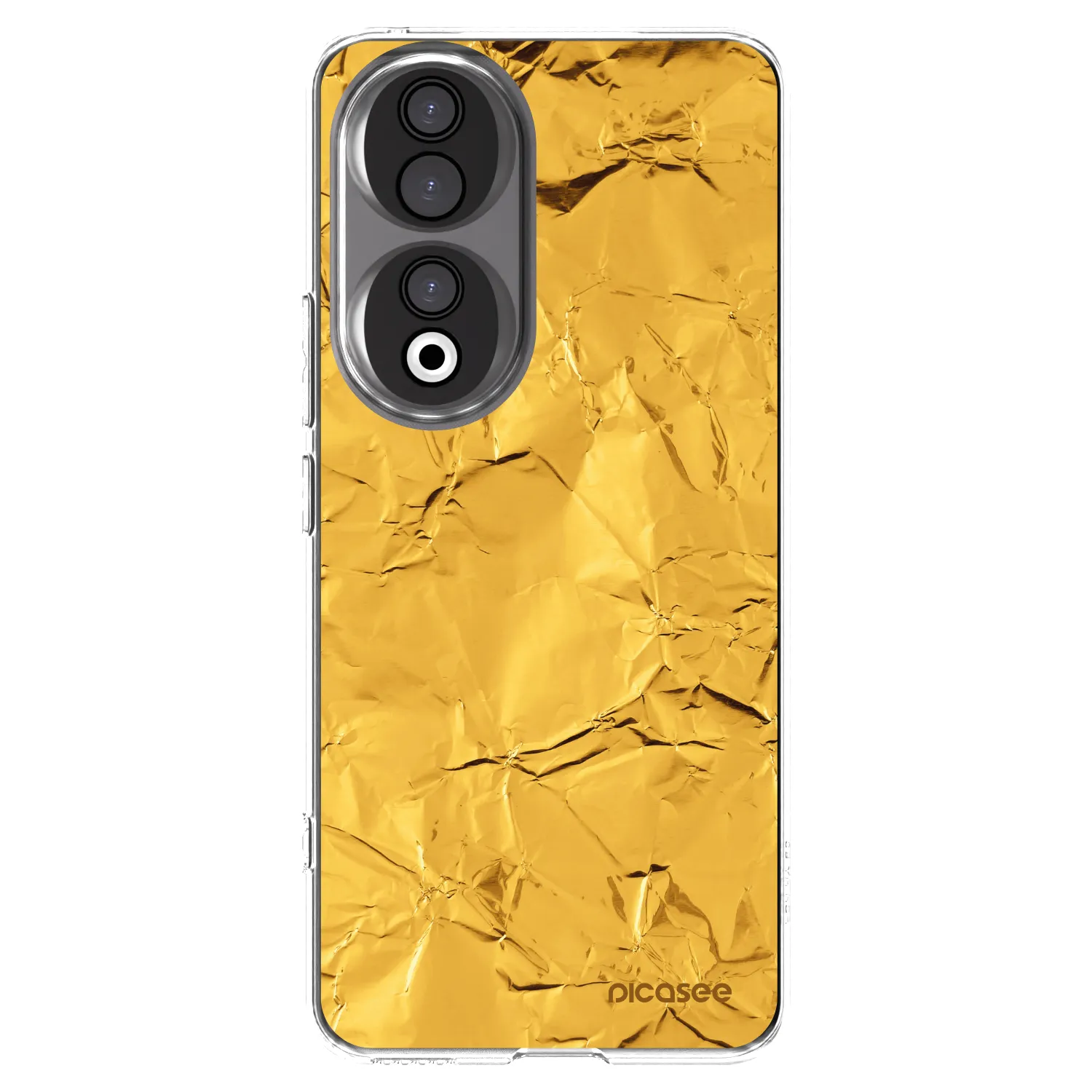 Picasee Honor 90 5G Hülle - Transparentes Silikon - Gold