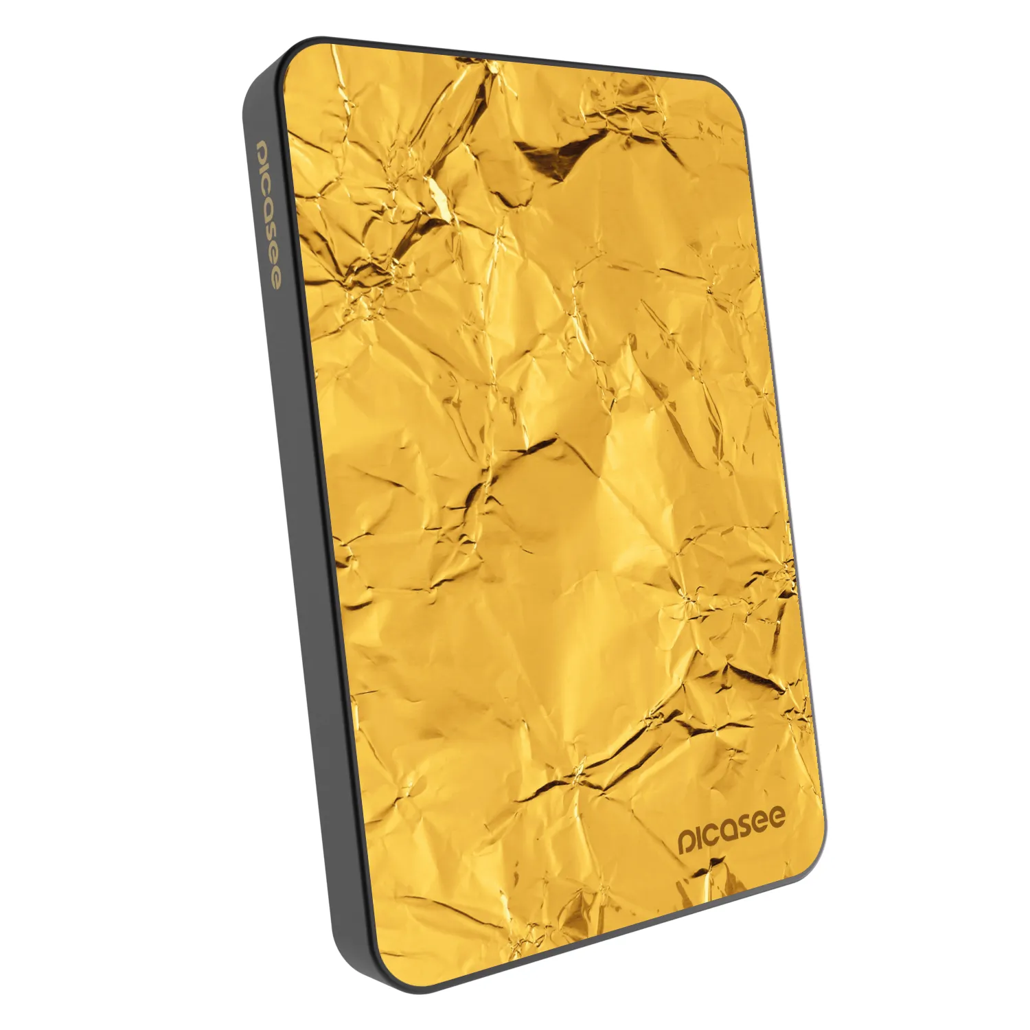 Picasee Powerbank mit MagSafe 5 000 mAh Grau - Gold