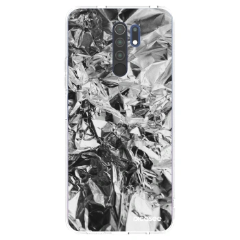 Picasee Xiaomi Redmi 9 Hülle - Transparentes Silikon - Chrome