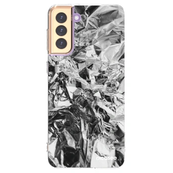 Picasee Samsung Galaxy S21+ 5G G996F Hülle - Transparentes Silikon - Chrome