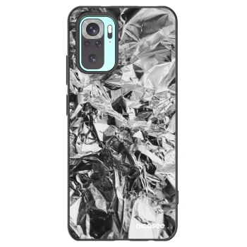 Picasee Xiaomi Redmi Note 10 Pro Hülle - Schwarzes Silikon - Chrome