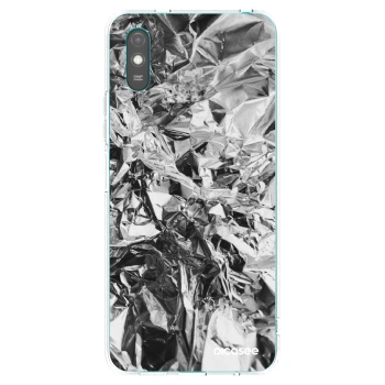 Picasee Xiaomi Redmi 9AT Hülle - Transparentes Silikon - Chrome