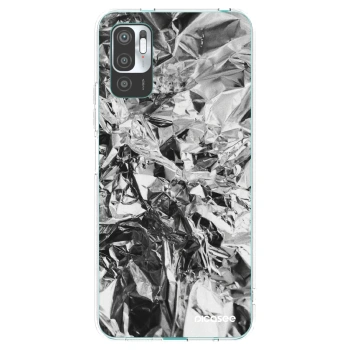 Picasee Xiaomi Redmi Note 10 5G Hülle - Transparentes Silikon - Chrome
