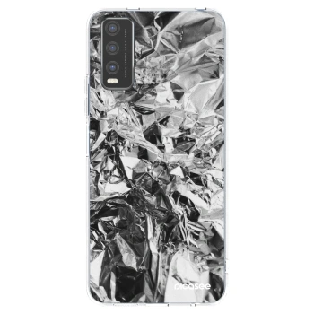 Picasee Vivo Y20s Hülle - Transparentes Silikon - Chrome