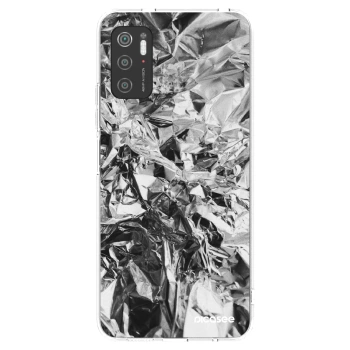 Picasee Xiaomi Poco M3 Pro 5G Hülle - Transparentes Silikon - Chrome